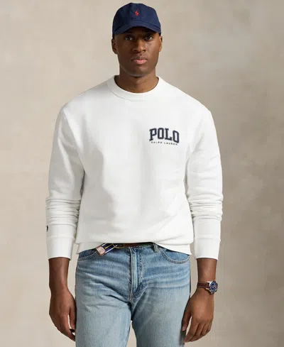 Polo Ralph Lauren Men's Big & Tall Logo Fleece Sweatshirt In White