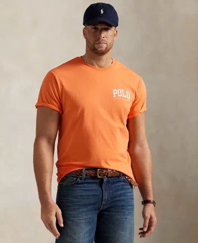 Polo Ralph Lauren Men's Big & Tall Logo Jersey T-shirt In Classic Peach