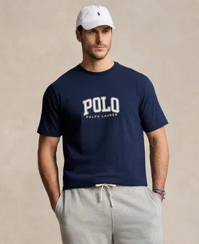 Polo Ralph Lauren Men's Big & Tall Logo Jersey T-shirt In Cruise Navy