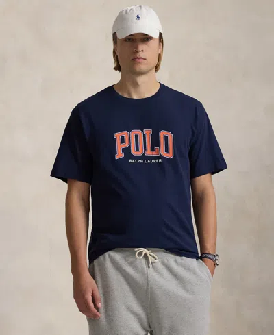 Polo Ralph Lauren Men's Big & Tall Logo Jersey T-shirt In Navy