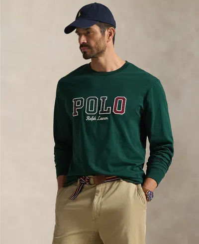 Polo Ralph Lauren Men's Big & Tall Long-sleeve Graphic T-shirt In Green
