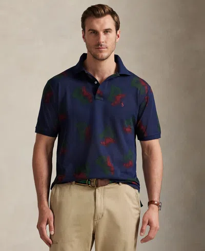 Polo Ralph Lauren Men's Big & Tall P-wing Mesh Polo Shirt In Blue