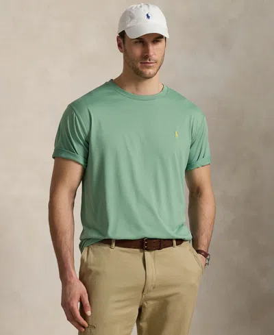Polo Ralph Lauren Men's Big & Tall Performance Jersey T-shirt In Faded Mint