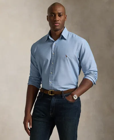 Polo Ralph Lauren Men's Big & Tall Performance Oxford Shirt In Blue