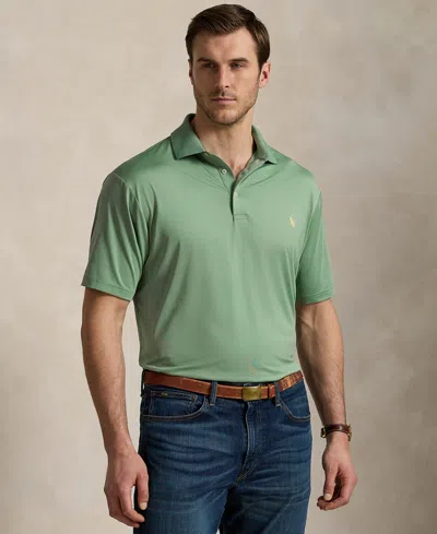 Polo Ralph Lauren Men's Big & Tall Performance Stretch Jersey Polo Shirt In Faded Mint