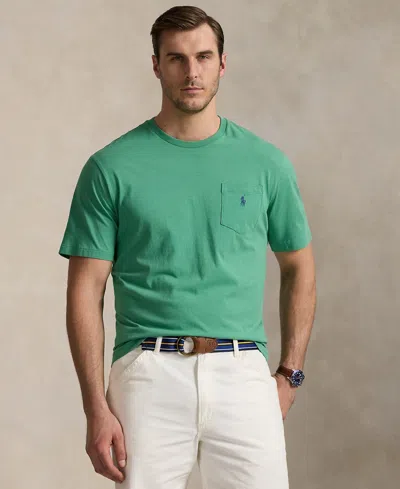 Polo Ralph Lauren Men's Big & Tall Pocket Jersey T-shirt In Raft Green