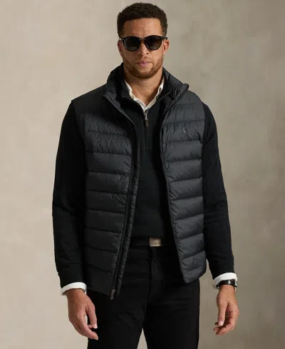 Polo Ralph Lauren Men's Big & Tall Quilted Vest Jacket In Black