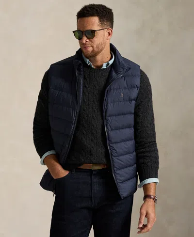 Polo Ralph Lauren Men's Big & Tall Quilted Vest Jacket In Blue