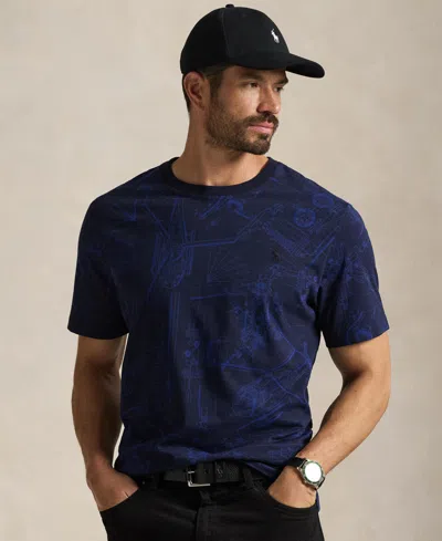 Polo Ralph Lauren Men's Big & Tall Short-sleeve Printed T-shirt In Blue