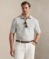 Polo Ralph Lauren Men's Big & Tall Stretch Oxford Mesh Polo Shirt In Gray
