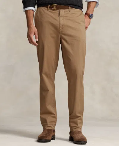 Polo Ralph Lauren Men's Big & Tall Stretch Straight Fit Chino In Brown