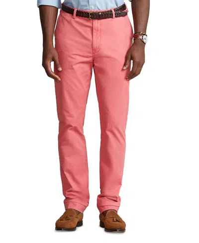 Polo Ralph Lauren Men's Big & Tall Stretch Straight Fit Chino In Nantucket Red