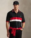 Polo Ralph Lauren Men's Big & Tall Striped Soft Cotton Polo Shirt In Black