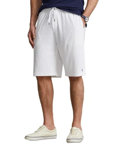 Polo Ralph Lauren Men's Big & Tall Terry Drawstring Shorts In White