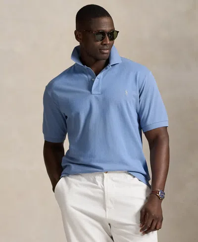Polo Ralph Lauren Men's Big & Tall The Iconic Mesh Polo Shirt In Blue