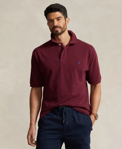 Polo Ralph Lauren The Iconic Mesh Polo Shirt In Burgundy