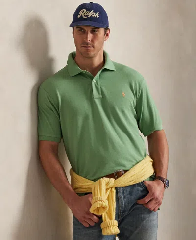 Polo Ralph Lauren Men's Big & Tall The Iconic Mesh Polo Shirt In Green