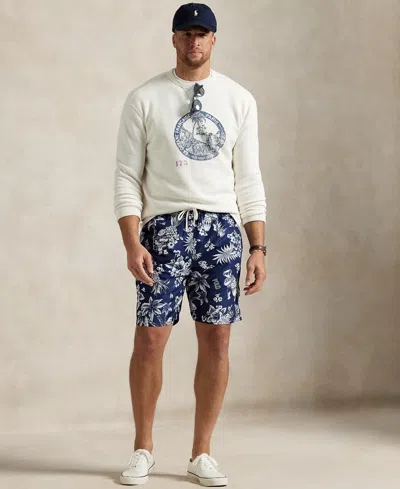 Polo Ralph Lauren Men's Big & Tall Traveler Classic Polo Bear Swim Trunks In Two Tone Bear