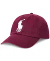 Polo Ralph Lauren Men's Big Pony Chino Sports Hat In Classic Wine