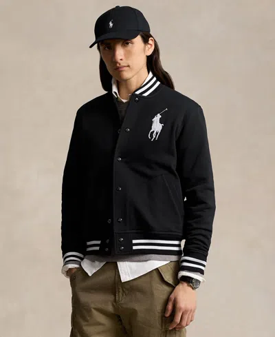 POLO RALPH LAUREN MEN'S BIG PONY FLEECE BASEBALL JACKET
