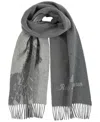 Polo Ralph Lauren Men's Big Pony Jacquard Scarf In Med Grey,it Grey