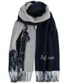 Polo Ralph Lauren Men's Big Pony Jacquard Scarf In Navy,grey