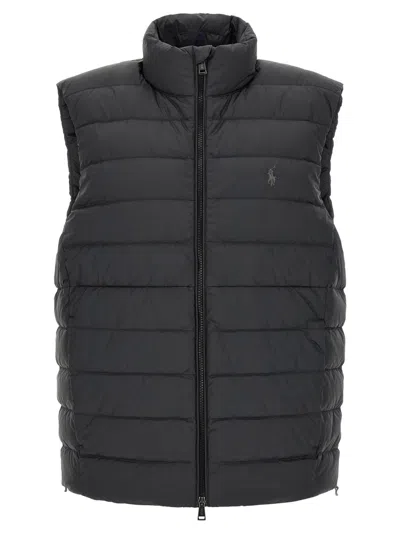 Polo Ralph Lauren Men Black Quilted Sleeveless Jacket