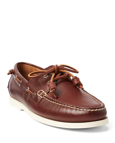 POLO RALPH LAUREN MEN'S MERTON LEATHER BOAT SHOE