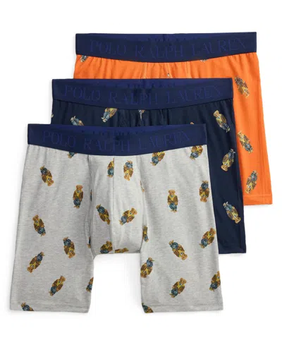 Polo Ralph Lauren Men's Boxer Briefs, 3-pack Set In Multi
