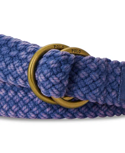Polo Ralph Lauren Men's Braided Cotton Belt In Old Royal