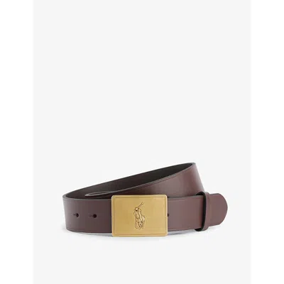 Polo Ralph Lauren Mens Brown Leather Belt