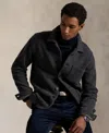 Polo Ralph Lauren Men's Brushed Double-knit Utility Jacket In Black