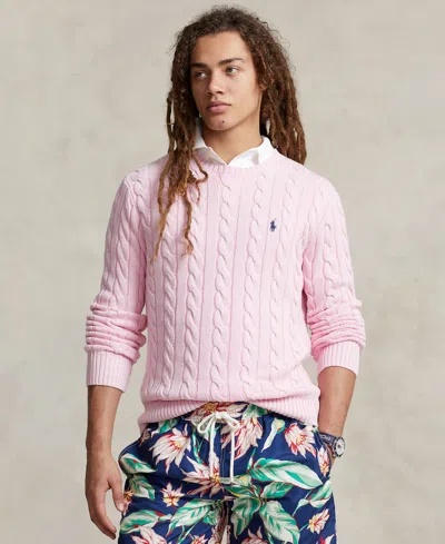 POLO RALPH LAUREN MEN'S CABLE-KNIT COTTON SWEATER
