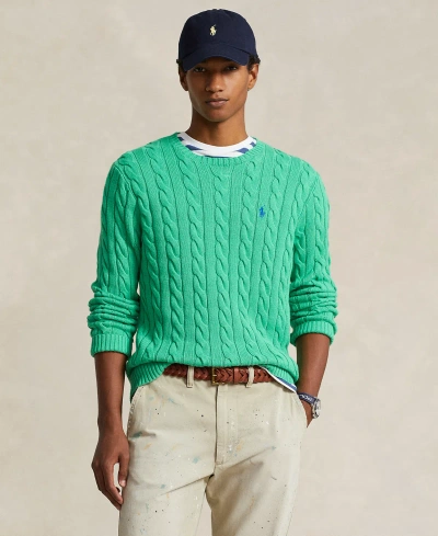 Polo Ralph Lauren Cable Knit Jumper In Green