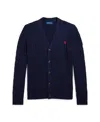 Polo Ralph Lauren Big Boys Cable-knit Cotton V-neck Cardigan Sweater In Rl Navy