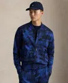 Polo Ralph Lauren Men's Camo Double-knit Long Sleeves Bomber Jacket In Blue