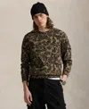 Polo Ralph Lauren Double-knit Camo Sweatshirt In Multi