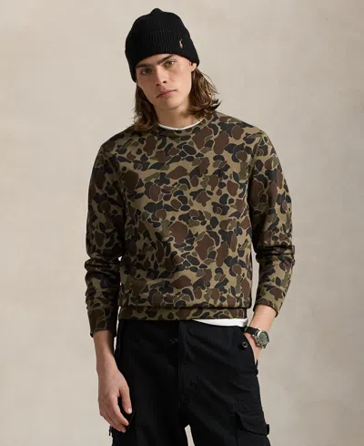 Polo Ralph Lauren Double-knit Camo Sweatshirt In Animal Print
