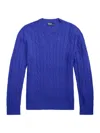 Polo Ralph Lauren Men's Cashmere Cable-knit Sweater In Blue