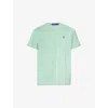 POLO RALPH LAUREN POLO RALPH LAUREN MEN'S CELADON LOGO-EMBROIDERED REGULAR-FIT COTTON AND RECYCLED POLYESTER-BLEND T-S