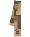 Polo Ralph Lauren Charles Bear Patchwork Wool Blend Scarf In Multi