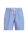 Polo Ralph Lauren Men's Checkered Swim Shorts In Blue