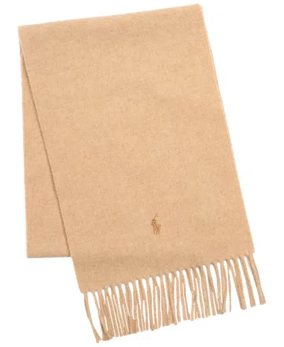 Polo Ralph Lauren Men's Classic Cashmere Blend Scarf In Classic Camel