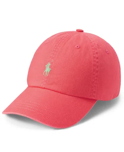 Polo Ralph Lauren Classic Chino Cap In Pink