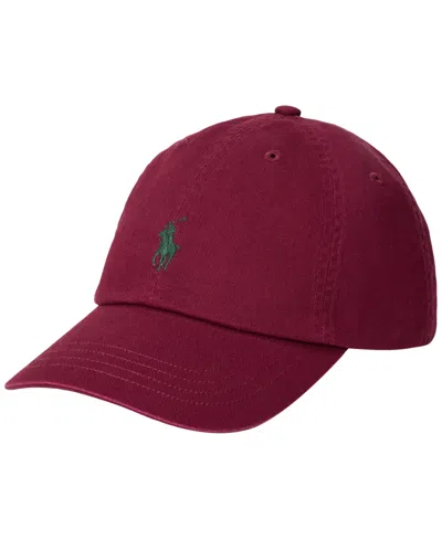 Polo Ralph Lauren Men's Classic Chino Cap In Classic Wine W,c5942