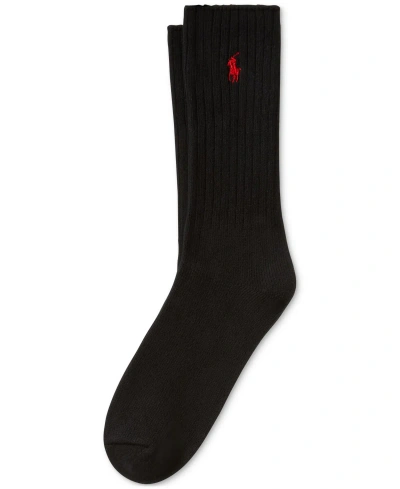 Polo Ralph Lauren Men's Single Classic Crew Socks In Black