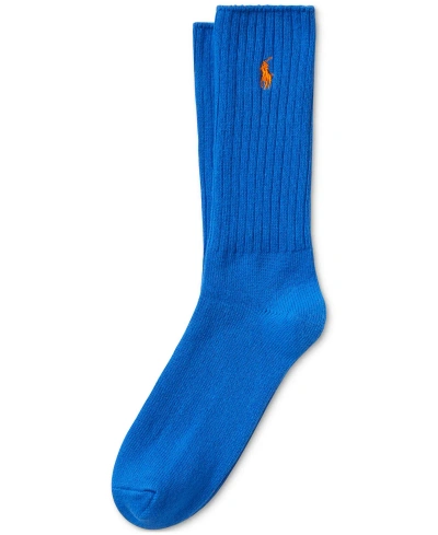 Polo Ralph Lauren Men's Single Classic Crew Socks In Brightblue