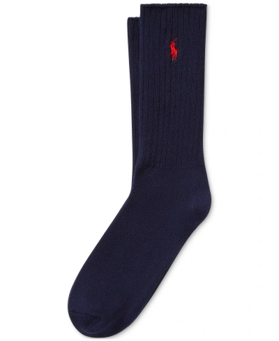 Polo Ralph Lauren Men's Single Classic Crew Socks In Dark Blue