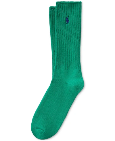 Polo Ralph Lauren Men's Single Classic Crew Socks In Dark Green