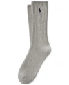Polo Ralph Lauren U Of P Crew Sock In Grey, Men's At Urban Outfitters In Lt,pas Gry